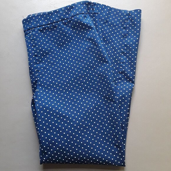 Talbots Polka Dot Chatham Ankle Slimming Pants - Picture 1 of 13